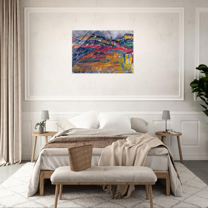 LANDSCAPE WITH RED AND YELLOW - Raoul Dufy Acrylic Print - 70x100 cm / 28x40″ inches | Raoul Dufy Wall Art | Raoul Dufy Prints