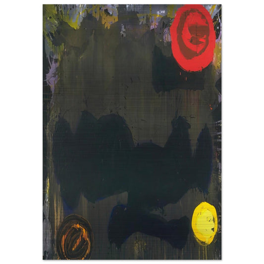 Gadal 10.11.86 - 1986 - John Hoyland Brushed Aluminum Print - 70x100 cm / 28x40 inches | John Hoyland Aluminum Print | John Hoyland Prints