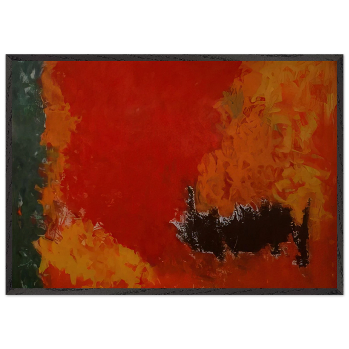 Reward 2 - 1960 - Theodoros Stamos 70x100 cm / 28x40 inches Framed Art Print – Black Wooden Frame