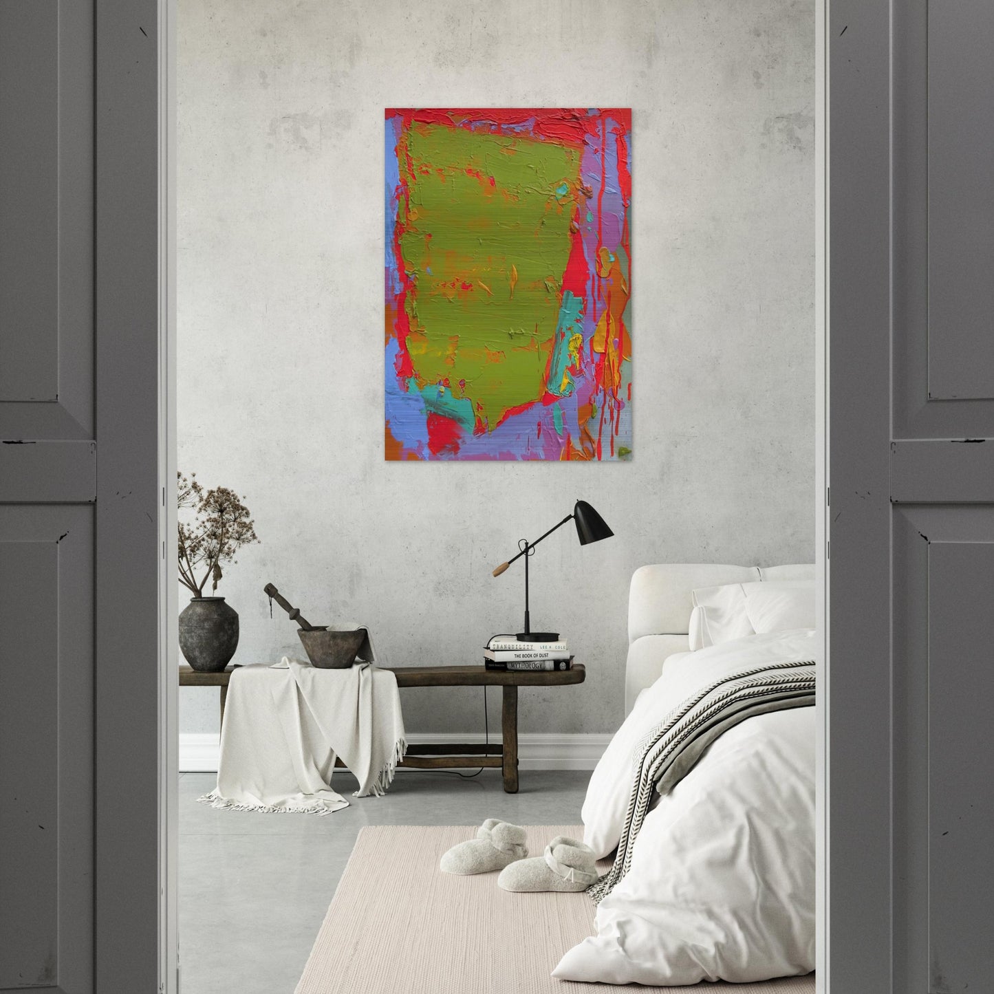 21.1.75 - 1975 - John Hoyland Brushed Aluminum Print - 70x100 cm / 28x40 inches | John Hoyland Aluminum Print | John Hoyland Prints