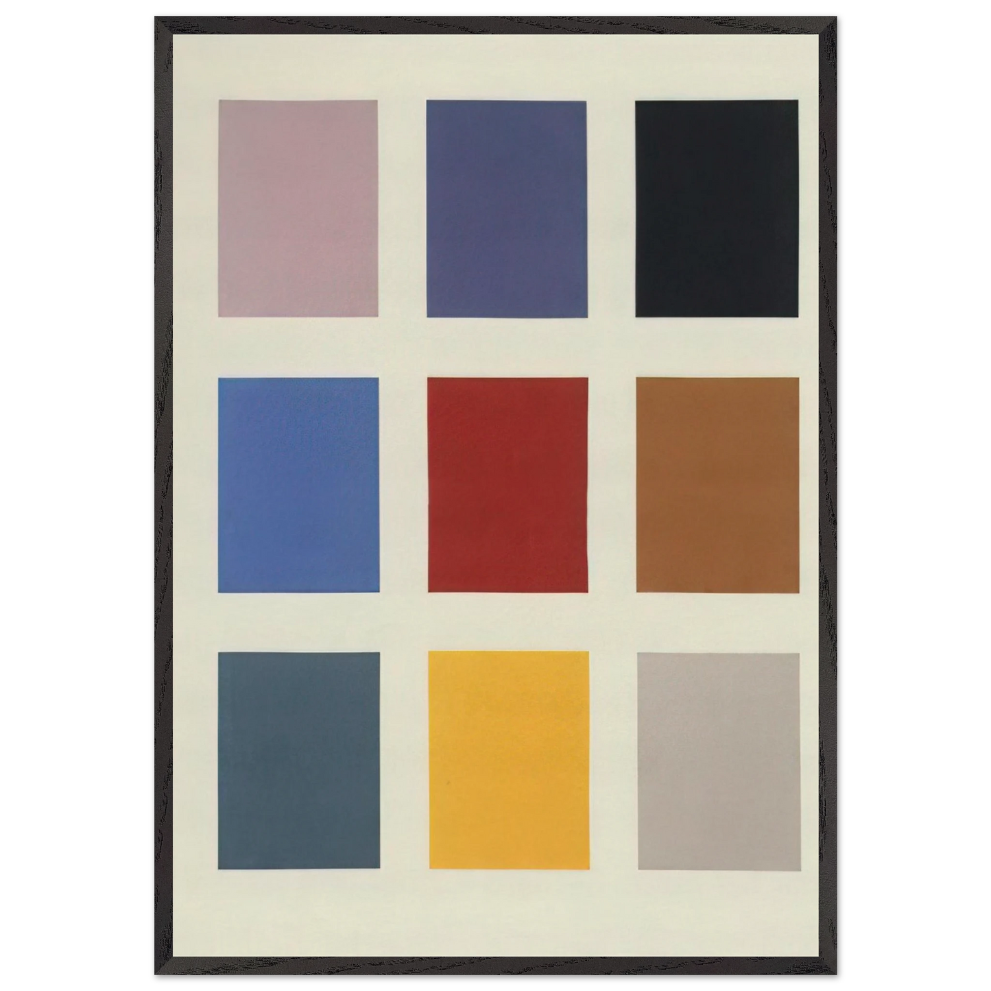 COLOR CHART NO 139 1 1966 - Gerhard Richter Framed Art Print – Black Wooden Frame - Default Title - -Framed Art Print