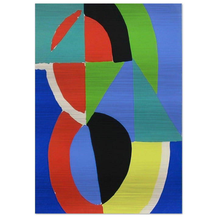COMPOSITION 2 - Sonia Delaunay Brushed Aluminum Print - 70x100 cm / 28x40 inches | Sonia Delaunay Aluminum Print | Sonia Delaunay Prints
