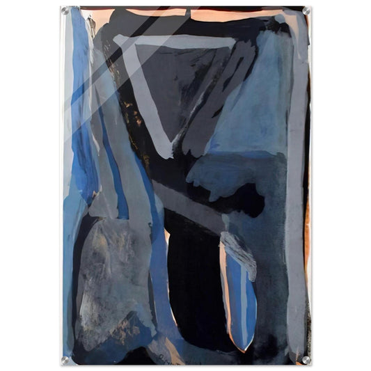 L'Unique II - 1973 - Bram van Velde Acrylic Print - 70x100 cm / 28x40″ inches | Bram van Velde Wall Art | Bram van Velde Prints