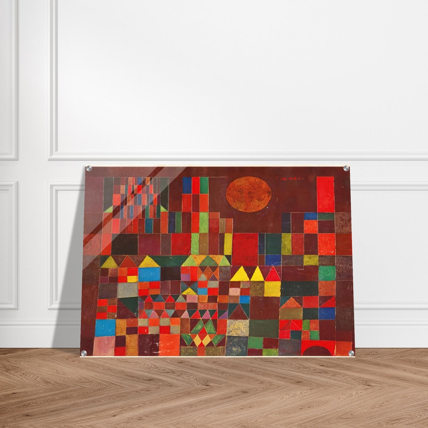 CASTLE AND SUN 1928 - Paul Klee Acrylic Print - 70x100 cm / 28x40″ inches