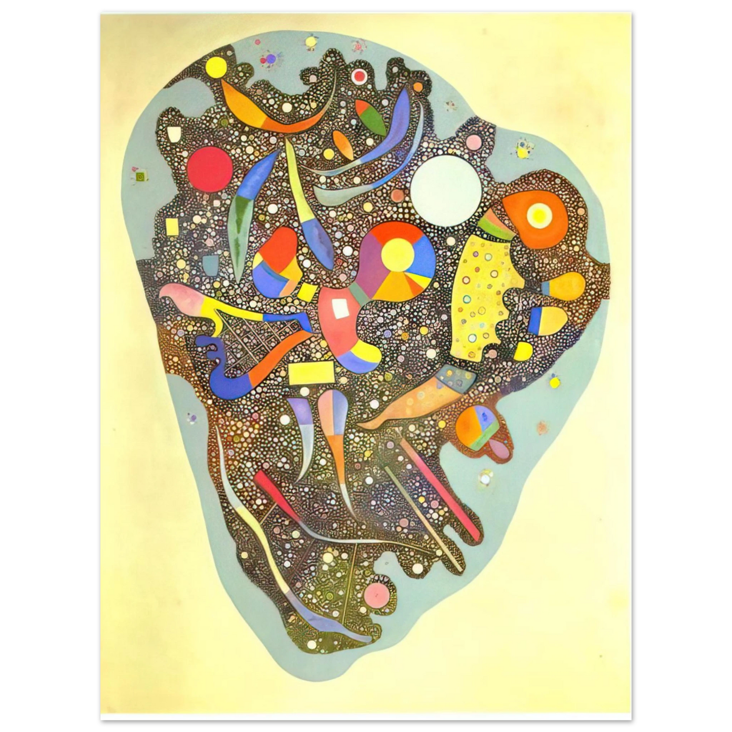 Wassily Kandinsky - COLOURFUL ENSEMBLE 1938 Fine Art Poster - Default Title