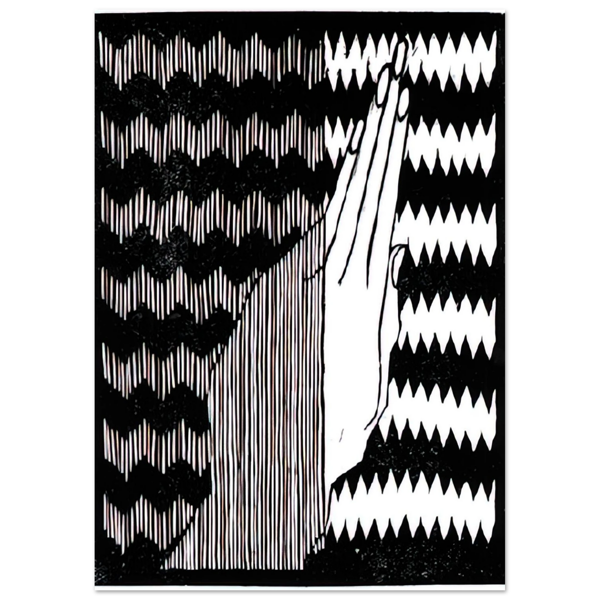 MC Escher - ESCHER (6) Wall Art - 60x80 cm / 24x32 inches - Premium Wooden Framed Poster With Fine Art Paper - Black frame