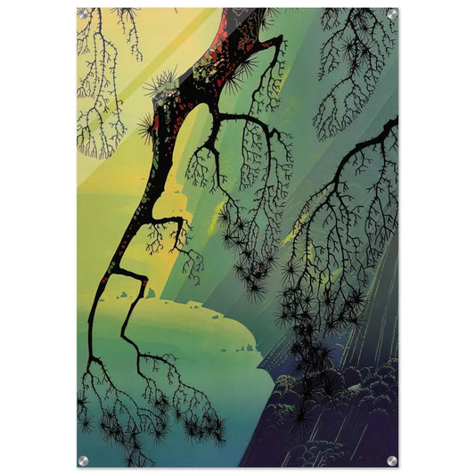 Fog Mist - Eyvind Earle Acrylic Print - 70x100 cm / 28x40″ inches