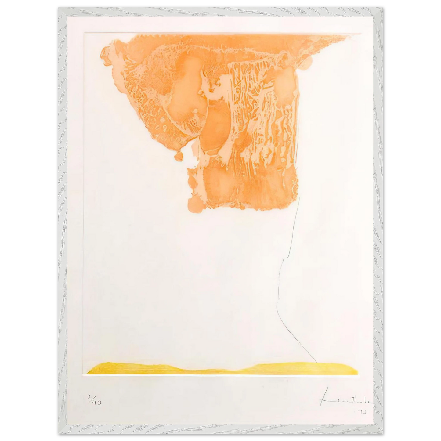 Helen Frankenthaler - Pranzo Italiano - 1973 Wall art - 28x43  cm / XL (11x17 inches) - Fine Art Poster - -