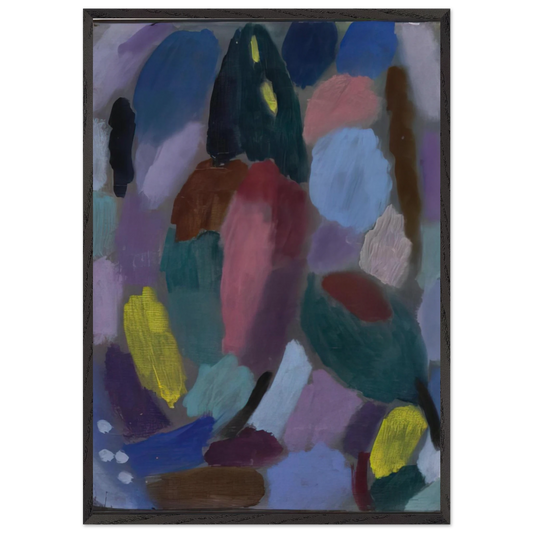 VARIATION FIELD OF TULIPS 1916 - Alexej von Jawlensky Framed Art Print – Black Wooden Frame - Default Title - -Framed Art Print