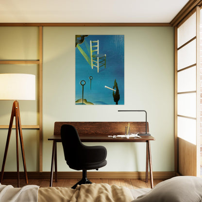 THE CHAIR 1 - Salvador Dali Brushed Aluminum Print - 70x100 cm / 28x40 inches | Salvador Dali Aluminum Print | Salvador Dali Prints