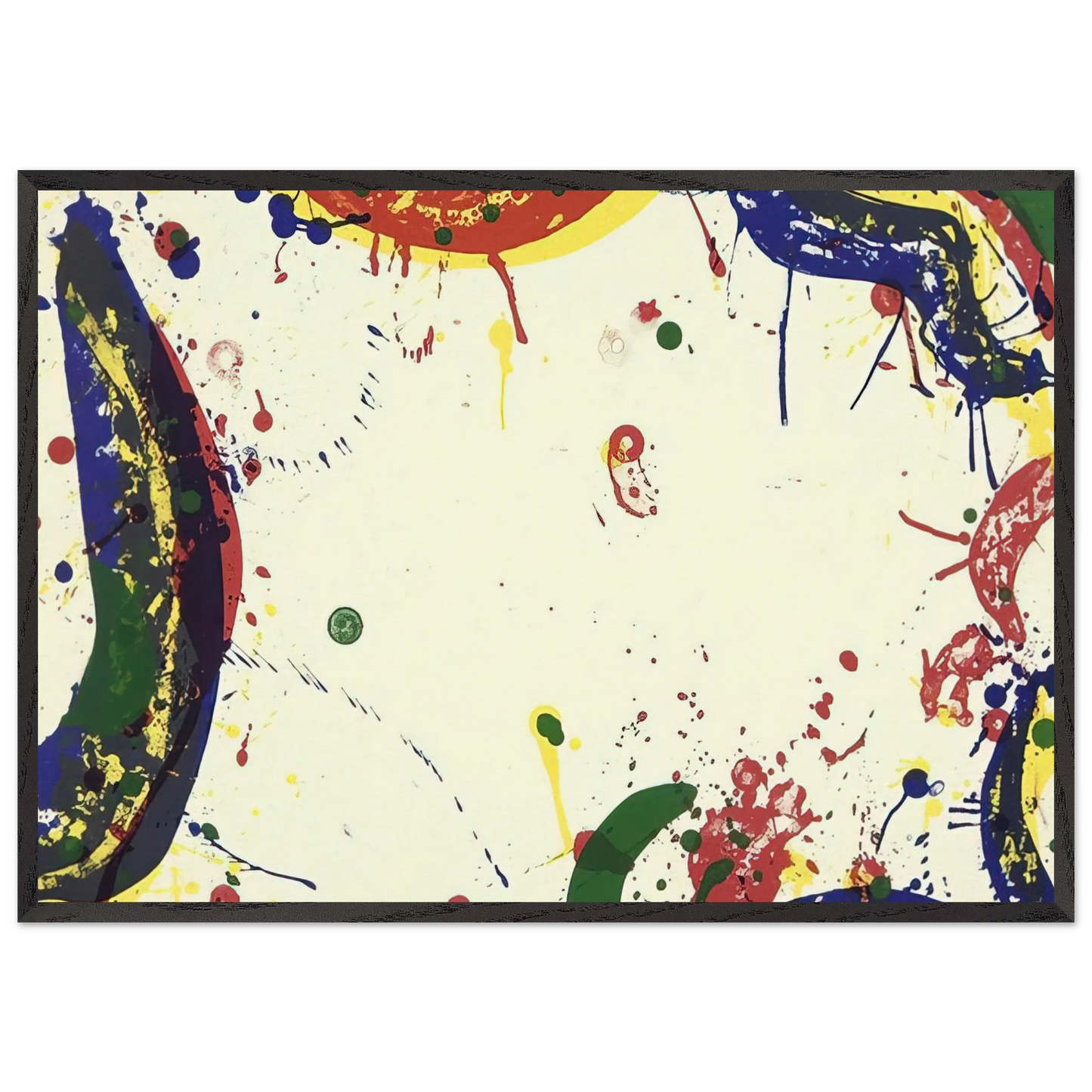 Sun Up - Sam Francis Framed Art Print – Black Wooden Frame - Default Title - -Framed Art Print