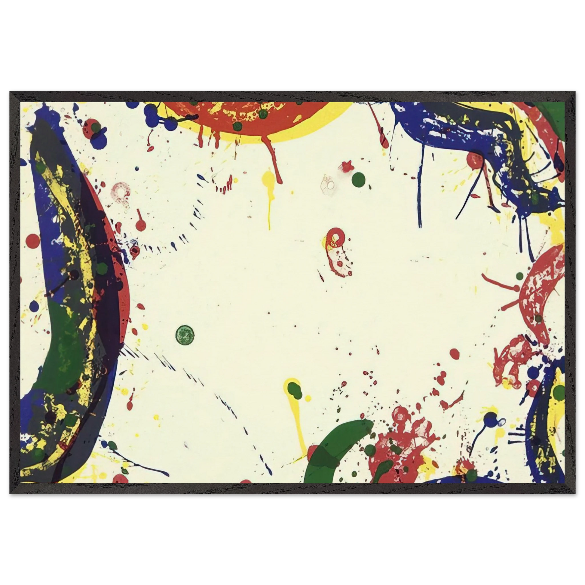 Sun Up - Sam Francis Framed Art Print – Black Wooden Frame - Default Title - -Framed Art Print