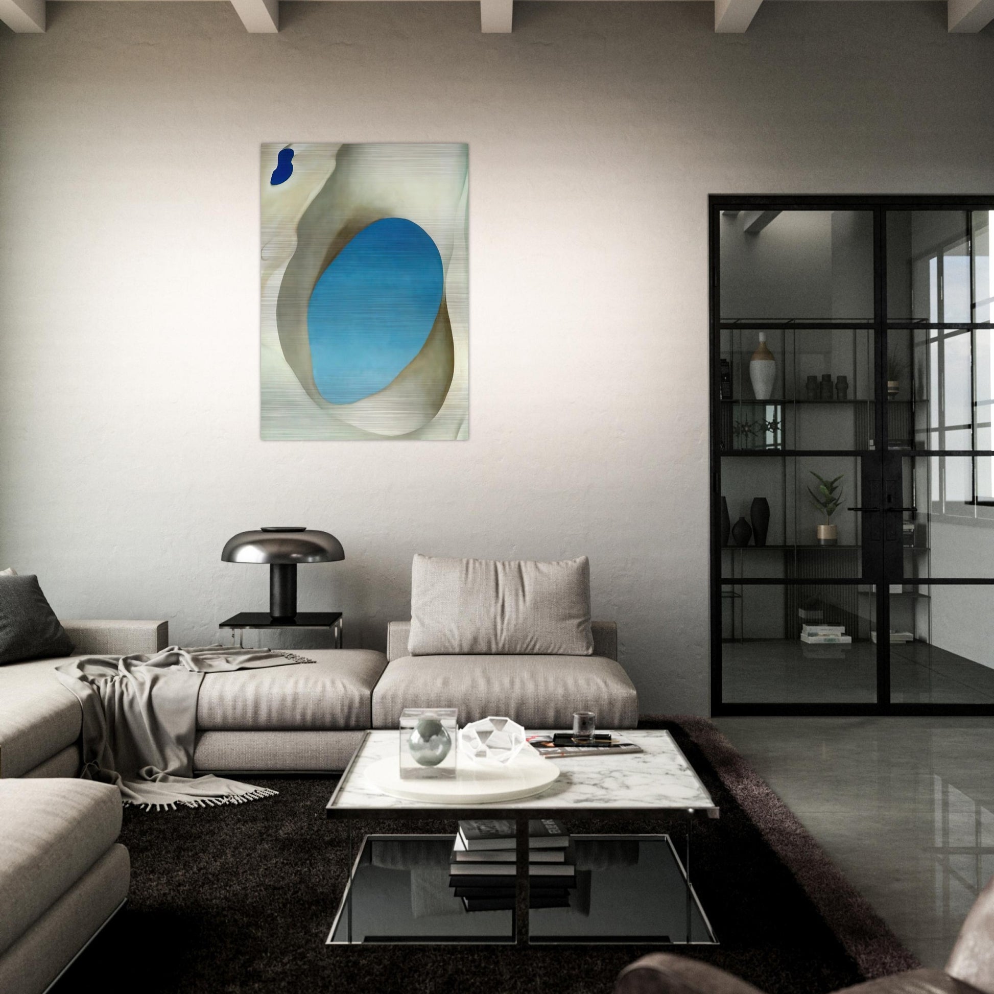 Pelvis III - Georgia O'Keeffe Brushed Aluminum Print - 70x100 cm / 28x40 inches | Georgia O'Keeffe Aluminum Print | Georgia O'Keeffe Prints