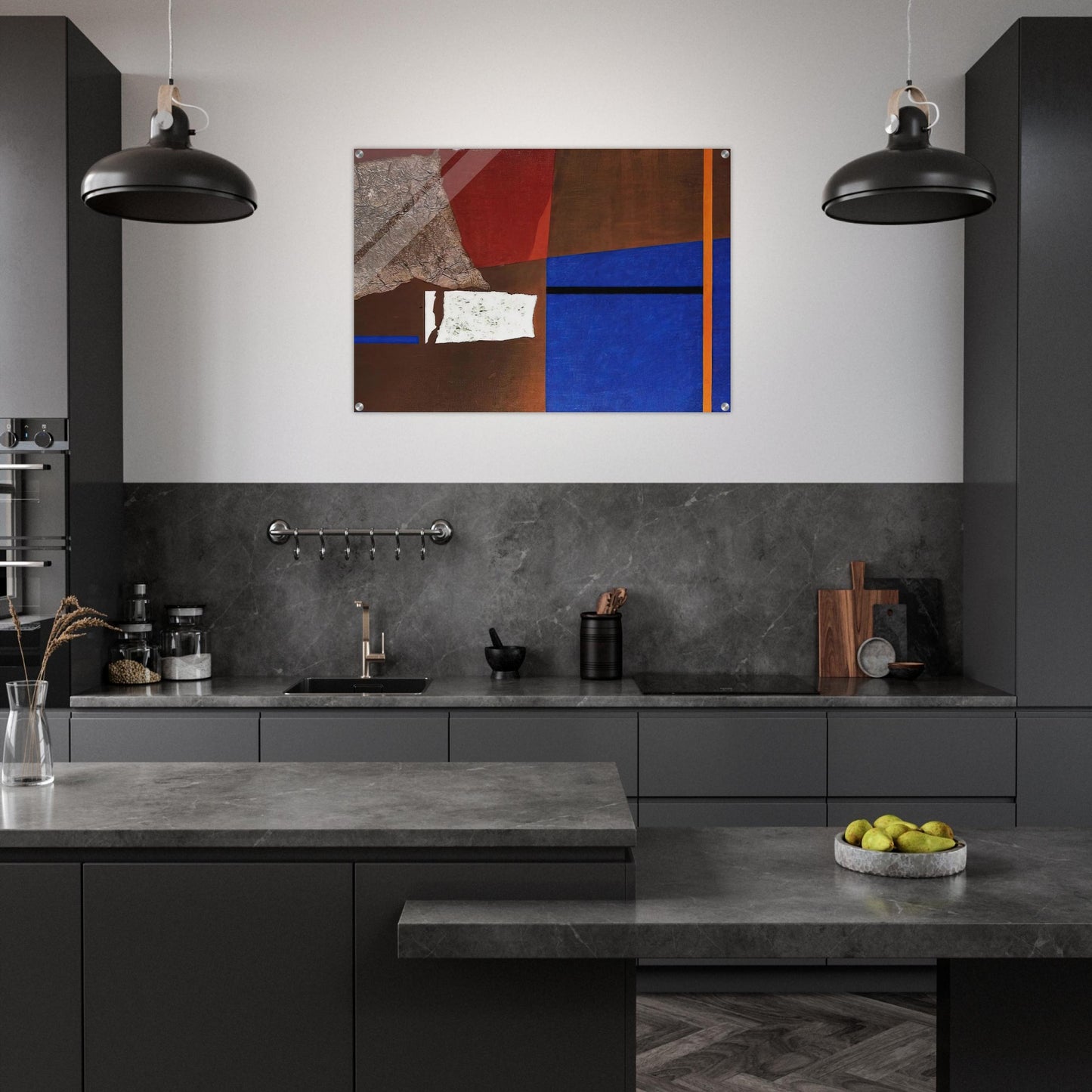 ASTRAZIONE PLASTICA 1954 - Enrico Prampolini Acrylic Print - 70x100 cm / 28x40″ inches | Enrico Prampolini Wall Art | Enrico Prampolini Prints