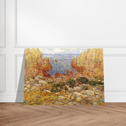 The Gorge - Appledore, Isles of Shoals - Childe Hassam Brushed Aluminum Print - 70x100 cm / 28x40 inches | Childe Hassam Aluminum Print | Childe Hassam Prints