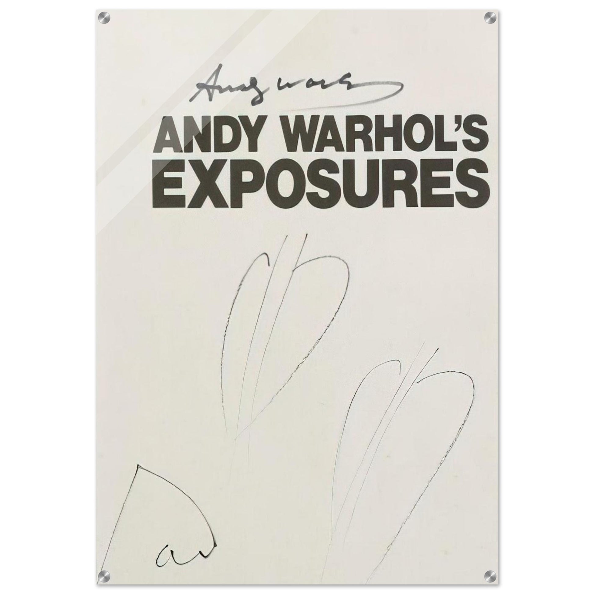 Butterfly Hearths  Andy Warhol's Exposures  - Andy Warhol Acrylic Print - 70x100 cm / 28x40″ inches | Andy Warhol Wall Art | Andy Warhol Prints