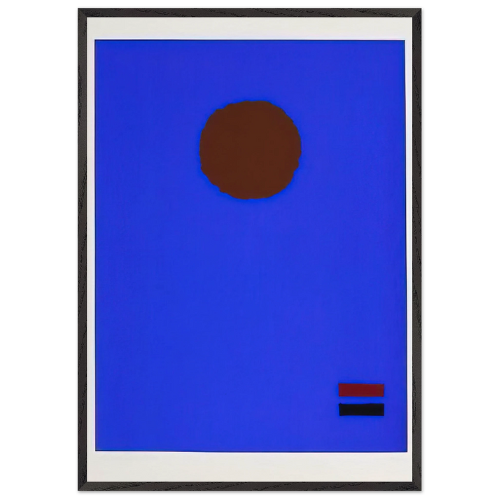 Blue Night - 1970 - Adolph Gottlieb 70x100 cm / 28x40 inches Framed Art Print – Black Wooden Frame