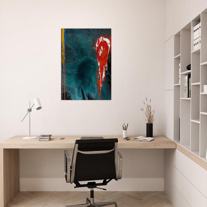Letter to Chaim - 10.7.06 - 2006 - John Hoyland Brushed Aluminum Print - 70x100 cm / 28x40 inches | John Hoyland Aluminum Print | John Hoyland Prints