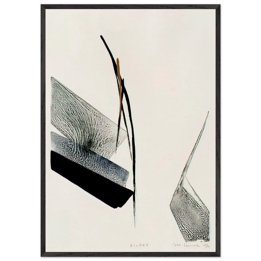 Rivage - Abstract Expressionism - Toko Shinoda Framed Art Print – Black Wooden Frame - Default Title - -Framed Art Print