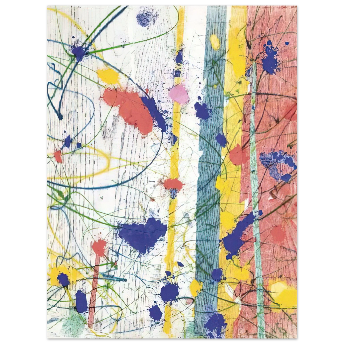 Sam Francis - Untitled  EXP-SF-58-08-82  Fine Art Poster - Default Title