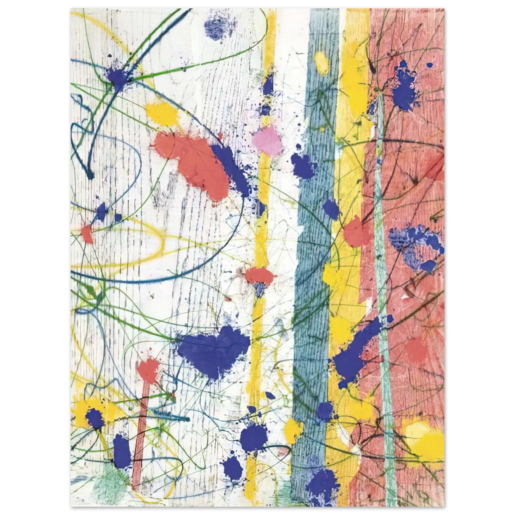 Sam Francis - Untitled  EXP-SF-58-08-82  Fine Art Poster - Default Title