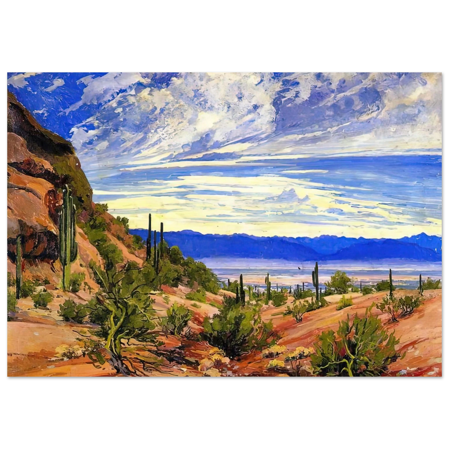 Maynard Dixon - WASHOE WICKIUP 1919 Wall art - 13x18 cm / 5x7 Inches - Fine Art Poster - -