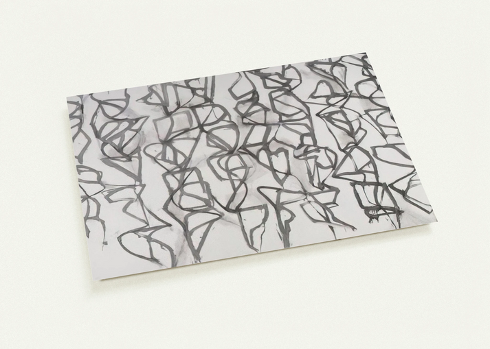 Cold Mountain I Path - 1989 By Brice Marden Pack of 10 Post Cards | Brice Marden Post Cards | A6 (10.5 x 14.8 cm) - 4.1 x 5.8 inches