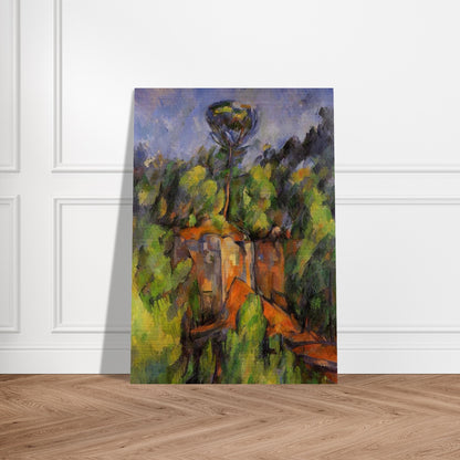 Bibemus Quarry - Paul Cézanne Brushed Aluminum Print - 70x100 cm / 28x40 inches | Paul Cézanne Aluminum Print | Paul Cézanne Prints