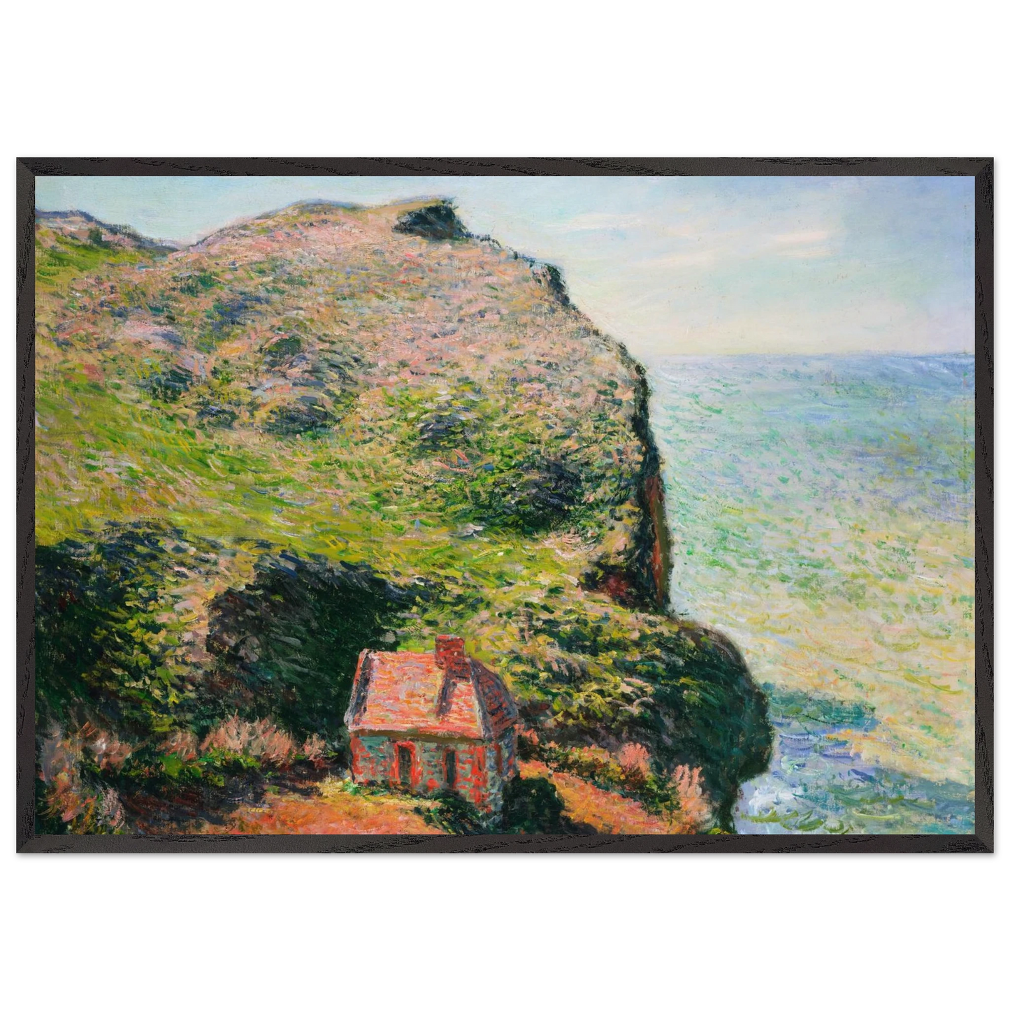 The Customs House - claude monet Framed Art Print – Black Wooden Frame - Default Title - -Framed Art Print