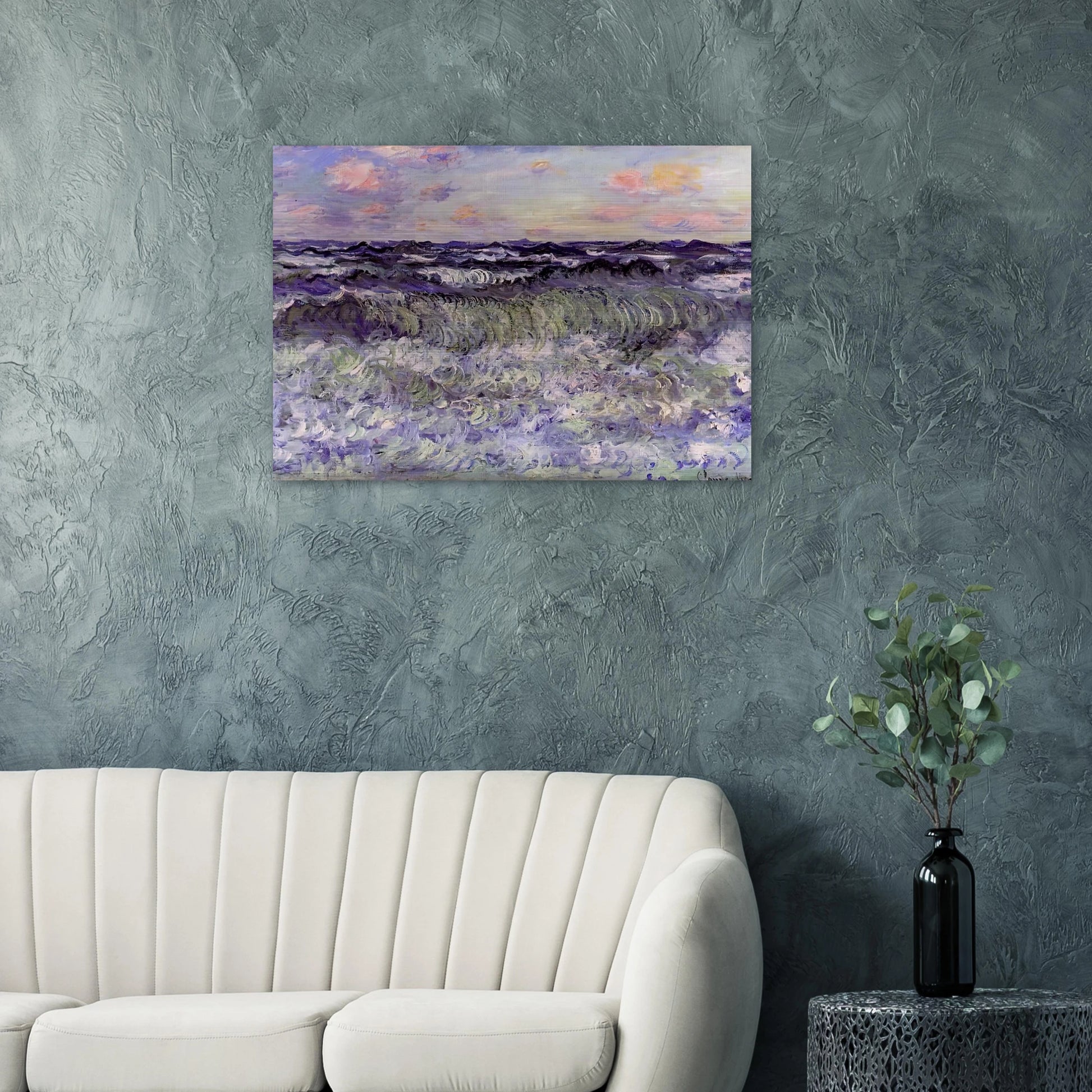 Sea Study - claude monet Brushed Aluminum Print - 70x100 cm / 28x40 inches | claude monet Aluminum Print | claude monet Prints