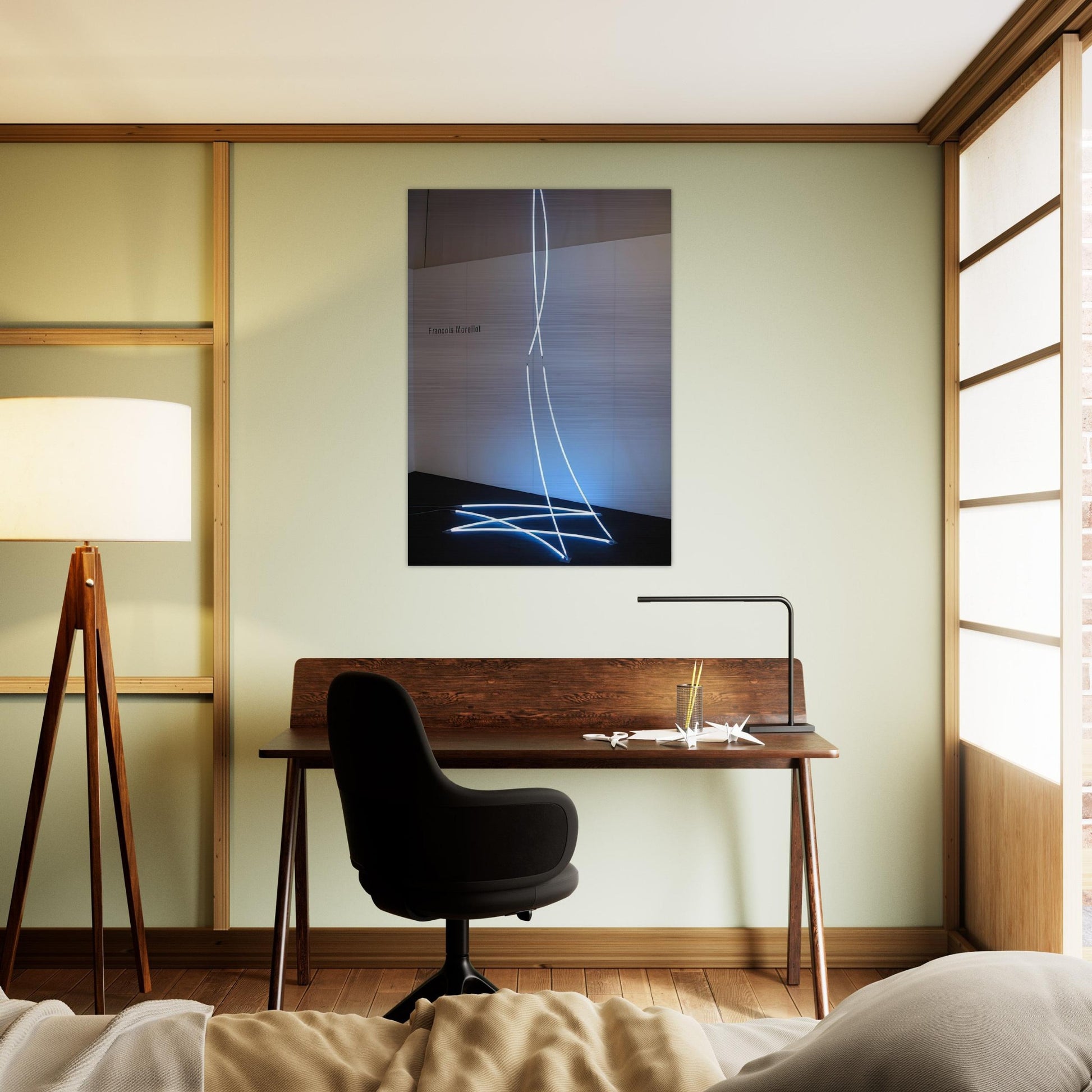 Lamentable Despicable - 2008 - Francois Morellet Brushed Aluminum Print - 70x100 cm / 28x40 inches | Francois Morellet Aluminum Print | Francois Morellet Prints