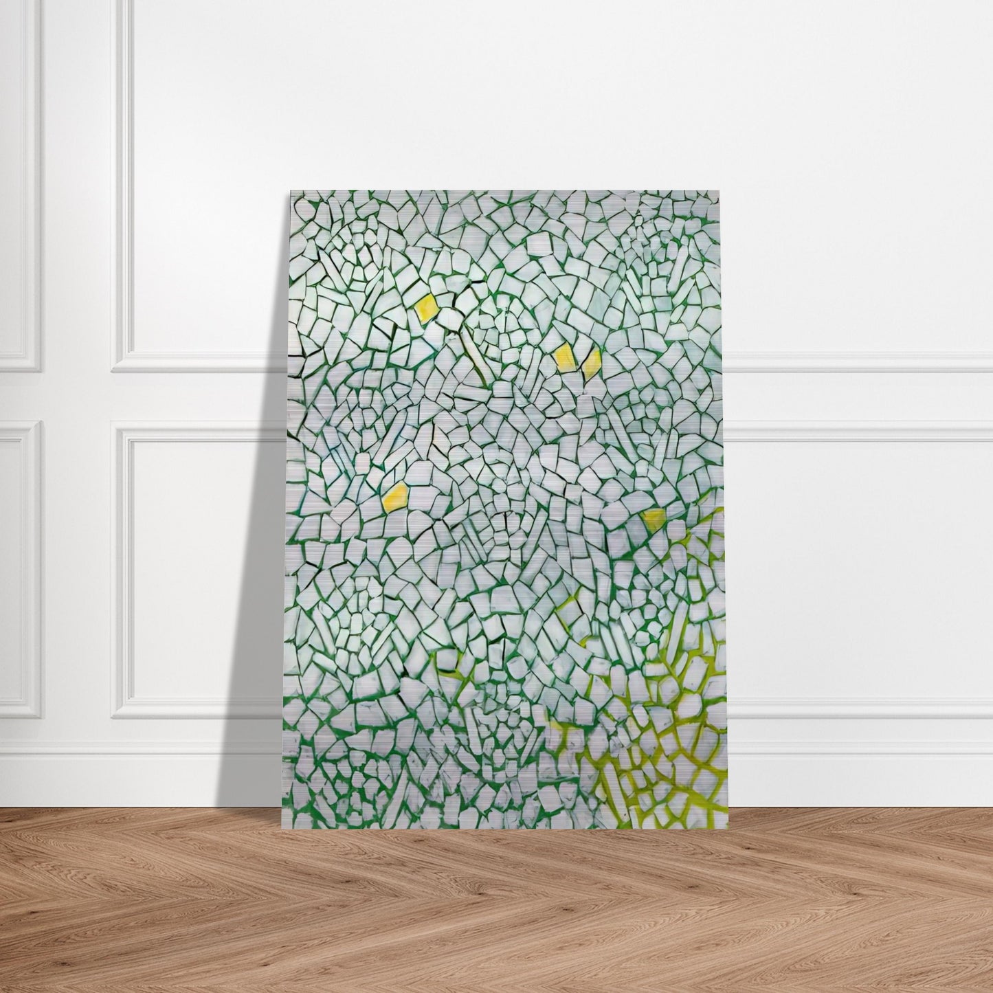 WHITE ROSES SING AND SING 1976 - Alma Woodsey Thomas Brushed Aluminum Print - 70x100 cm / 28x40 inches | Alma Woodsey Thomas Aluminum Print | Alma Woodsey Thomas Prints