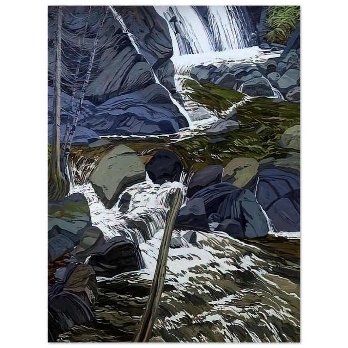 Neil Welliver - Base of Falls - 1989  75x100 cm / 30x40inches Fine Art Poster