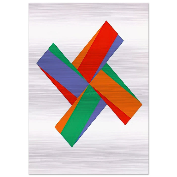 Aus Portfolio Kinderstern - 1989 - Max Bill Brushed Aluminum Print - 70x100 cm / 28x40 inches | Max Bill Aluminum Print | Max Bill Prints