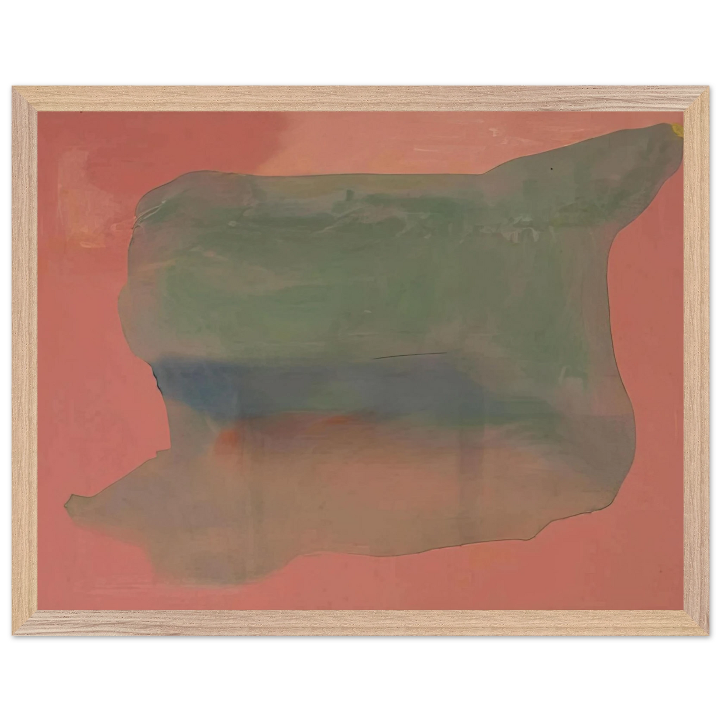 Helen Frankenthaler - Yearning - 1973 Wall art - 15x20 cm / 6x8 inches - Premium Wooden Framed Poster With Fine Art Paper - Wood frame