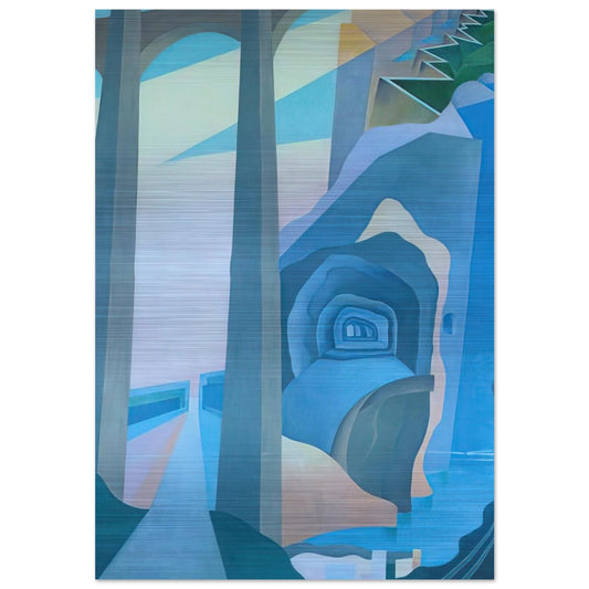 Synthesis of Overland Communications - 1933 - 1934 Palermo, Sicily, Italy - Benedetta Cappa Brushed Aluminum Print - 70x100 cm / 28x40 inches | Benedetta Cappa Aluminum Print | Benedetta Cappa Prints