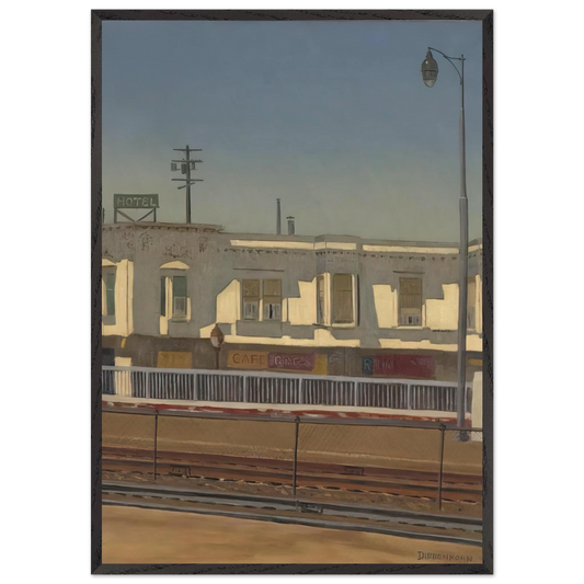 Palo Alto Circle - Richard Diebenkorn Framed Art Print – Black Wooden Frame - Default Title - -Framed Art Print