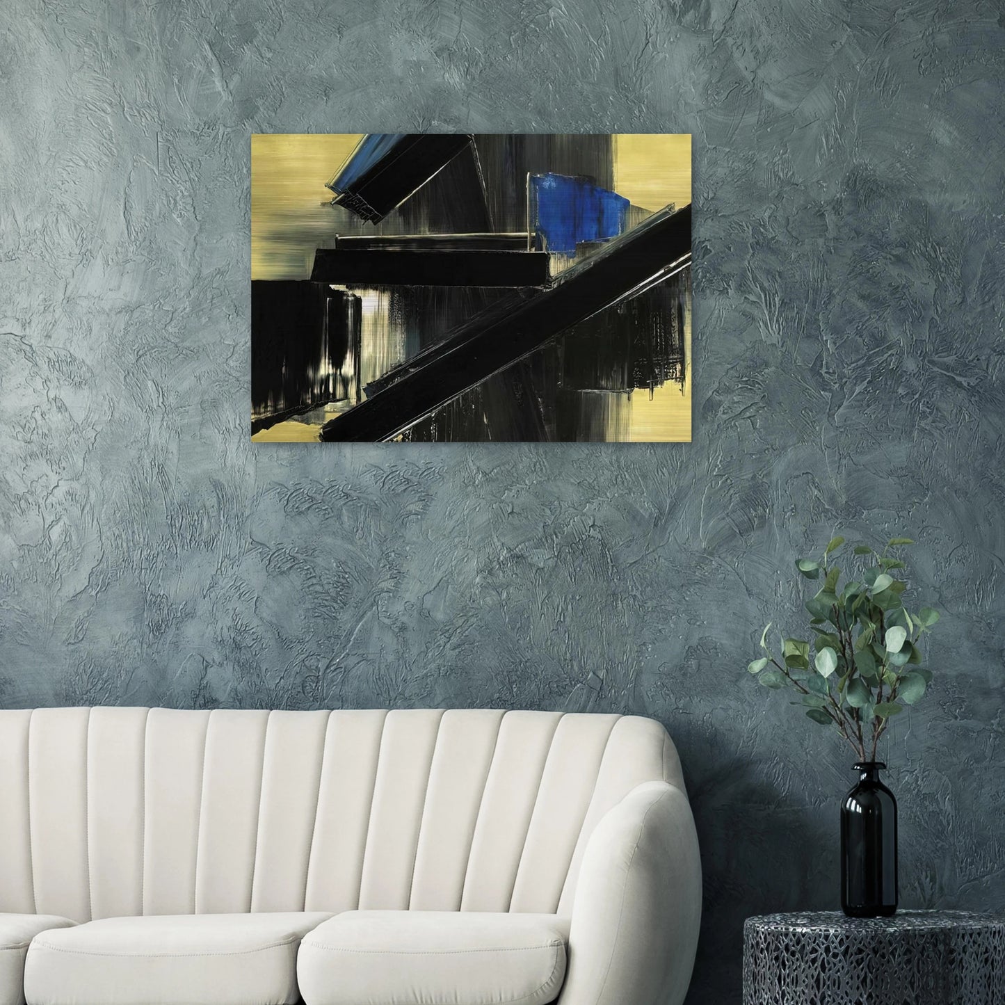 Peinture 21 Juillet 1958 - 1958 - Pierre Soulages Brushed Aluminum Print - 70x100 cm / 28x40 inches | Pierre Soulages Aluminum Print | Pierre Soulages Prints