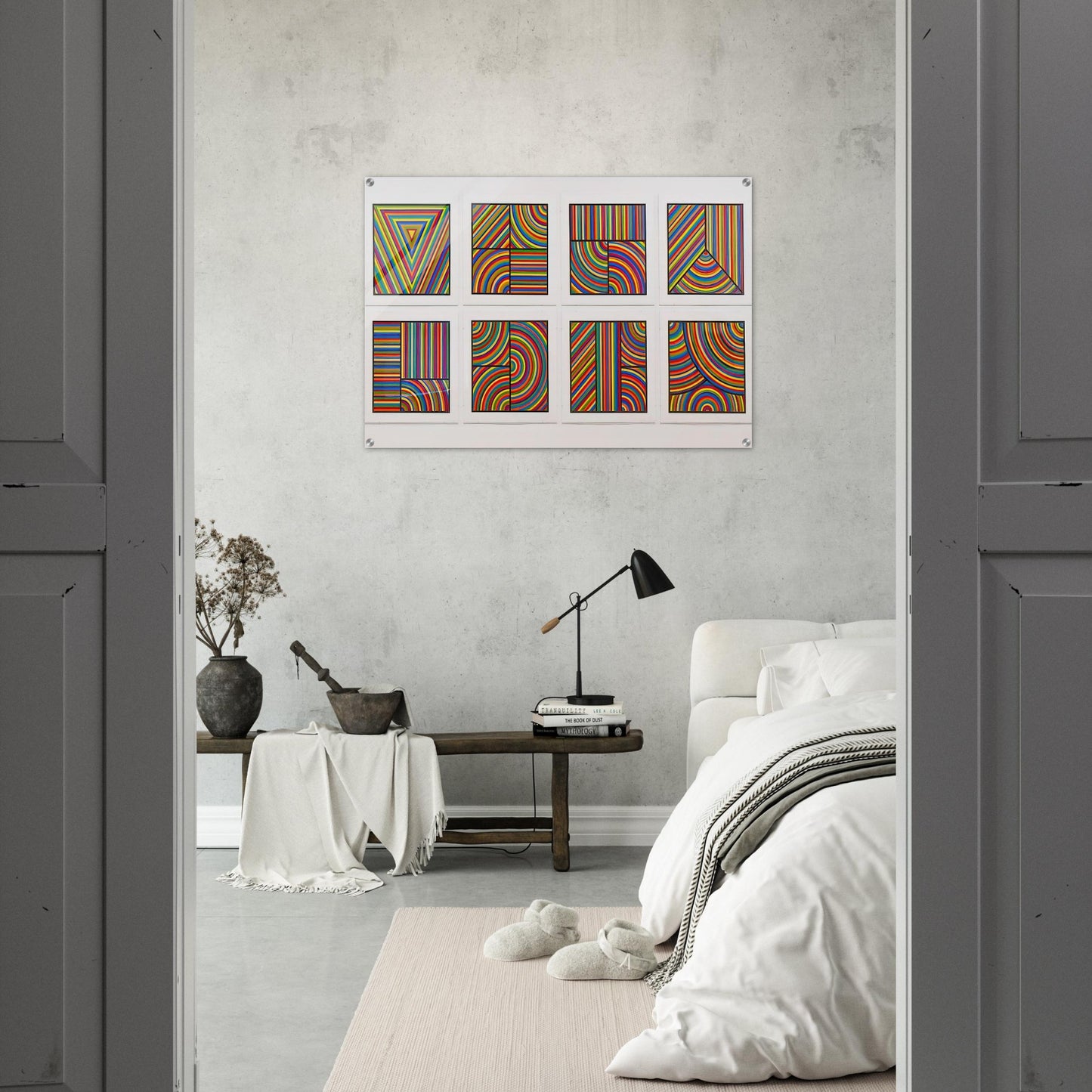 Color Bands Wadsworth Portfolio - Sol LeWitt Acrylic Print - 70x100 cm / 28x40″ inches | Sol LeWitt Wall Art | Sol LeWitt Prints