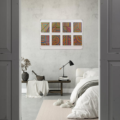 Color Bands Wadsworth Portfolio - Sol LeWitt Acrylic Print - 70x100 cm / 28x40″ inches | Sol LeWitt Wall Art | Sol LeWitt Prints