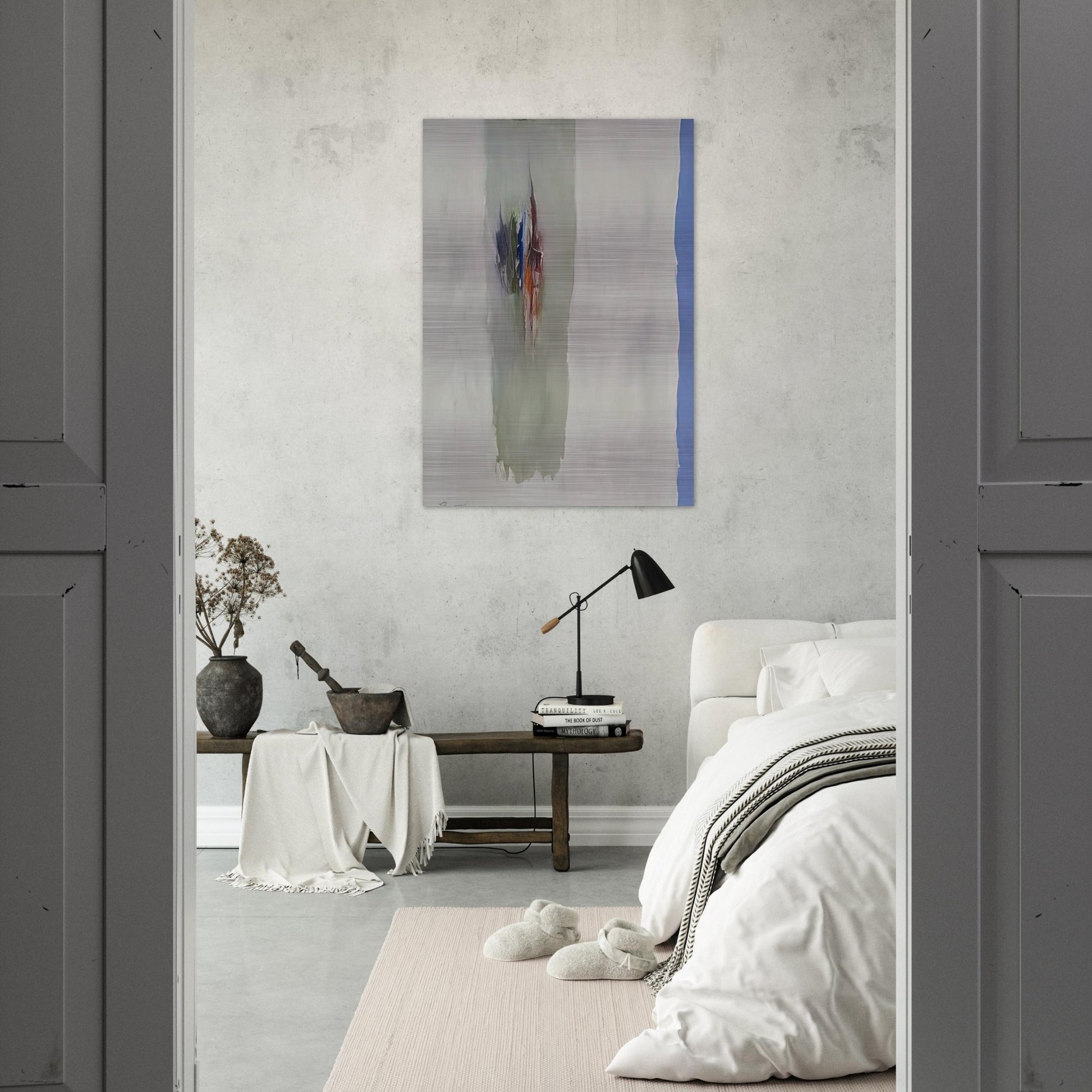 Sentinell III A - 1965 - Theodoros Stamos Brushed Aluminum Print - 70x100 cm / 28x40 inches | Theodoros Stamos Aluminum Print | Theodoros Stamos Prints