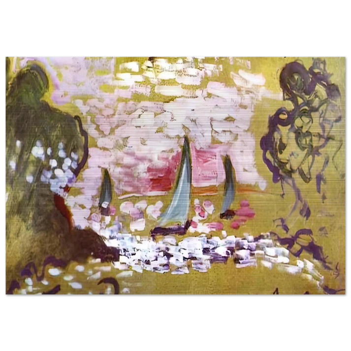 SAILBOATS - Henri Matisse Brushed Aluminum Print - 70x100 cm / 28x40 inches | Henri Matisse Aluminum Print | Henri Matisse Prints
