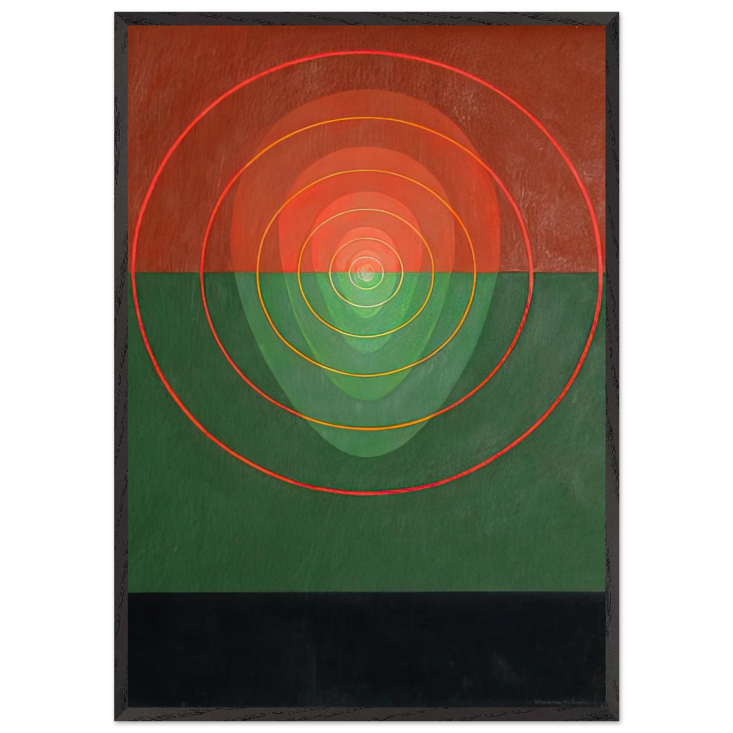 Mandala No 2 - 1968 - Clarence Holbrook Carter Framed Art Print – Black Wooden Frame - Default Title - -Framed Art Print