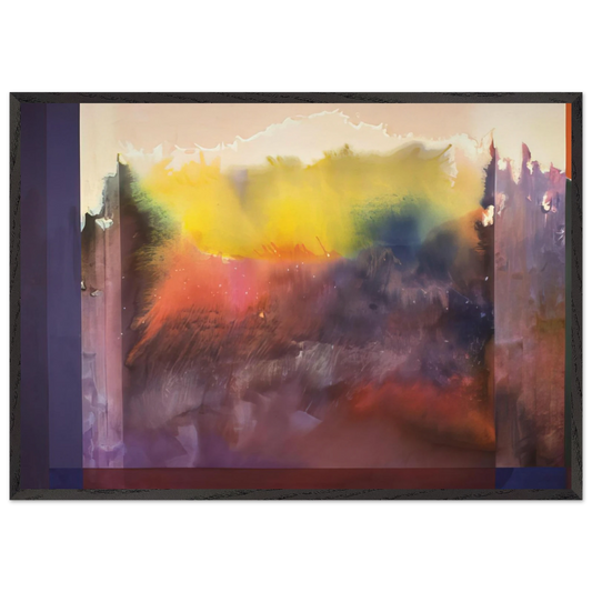 Vision Of Paradise - 1985 - Ronnie Landfield Framed Art Print – Black Wooden Frame - Default Title - -Framed Art Print