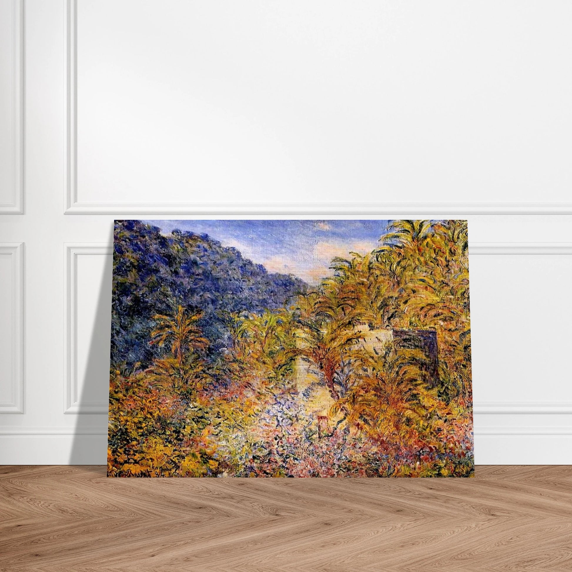 The Valley of Sasso - claude monet Brushed Aluminum Print - 70x100 cm / 28x40 inches | claude monet Aluminum Print | claude monet Prints