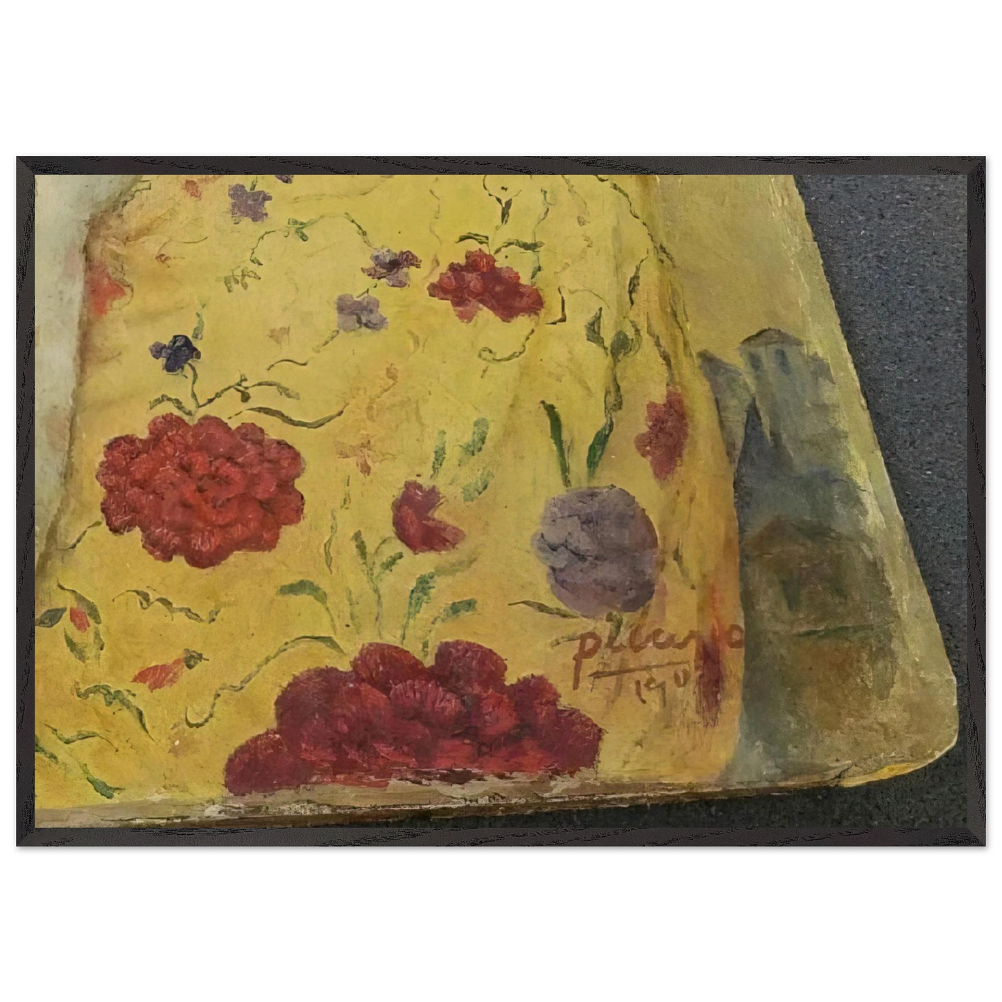 La Maja con Bandolina - 1907  Rome Italy - Pablo Picasso Framed Art Print – Black Wooden Frame - Default Title - -Framed Art Print