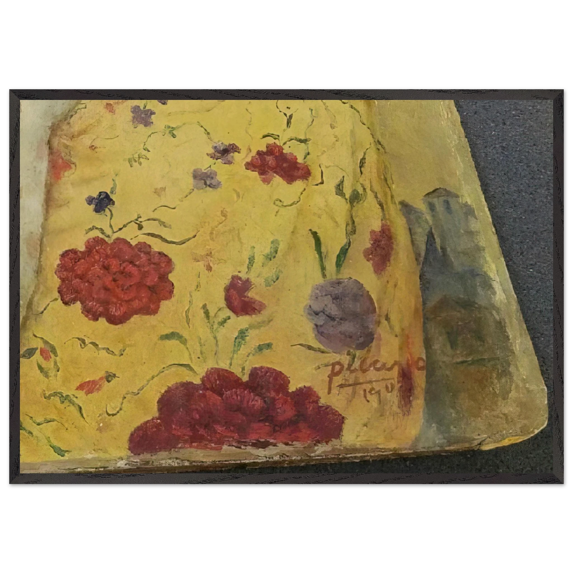 La Maja con Bandolina - 1907  Rome Italy - Pablo Picasso Framed Art Print – Black Wooden Frame - Default Title - -Framed Art Print