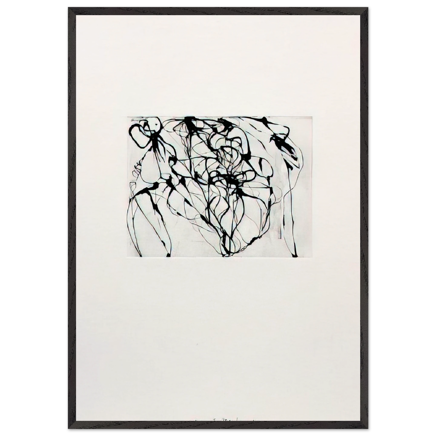 After Botticelli 3 - 1994 - Brice Marden Framed Art Print – Black Wooden Frame - Default Title - -Framed Art Print
