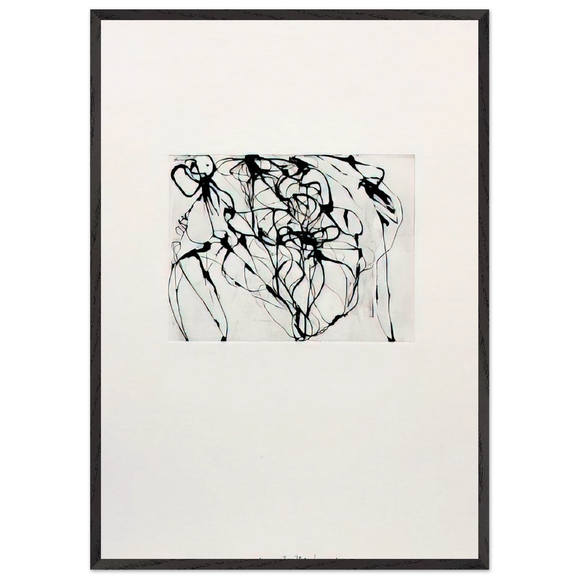 After Botticelli 3 - 1994 - Brice Marden Framed Art Print – Black Wooden Frame - Default Title - -Framed Art Print