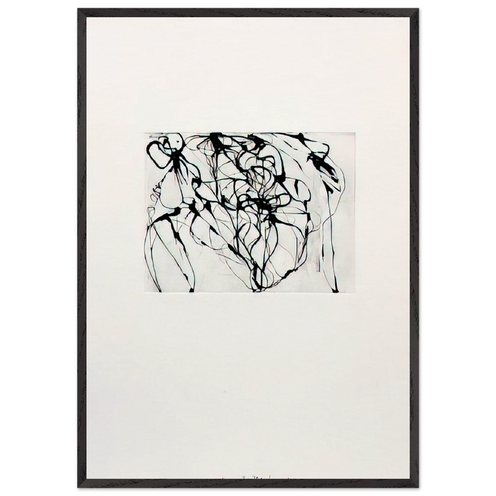 After Botticelli 3 - 1994 - Brice Marden 70x100 cm / 28x40 inches Framed Art Print – Black Wooden Frame